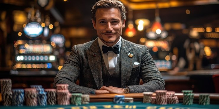 Mobile phone showing roulette table and balance